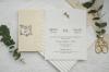 cod - 9355
Invitatie de nunta din carton cu
ornament florar
Se pliaza in forma de plic
Pretul contine plic, TVA
Montajul este optional = 0,15 lei/buc