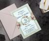 Cod - 9036
Invitatie de nunta din carton cu 
chenar si ornament florar
plicul este roz pal
Pretul contine plic, TVA
iar inscriptionarea este de 0,70 lei/buc
Montajul este optional = 0,15 lei/buc