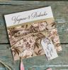 Cod - 70293
Invitatie de nunta din carton alb.
Plicul este tip buzunar cu ornament
florar si margine aurie accesorizat cu
snur rustic si eticheta.
Pretul contine plic, TVA 
iar inscriptionarea este de 0,58 lei/buc


